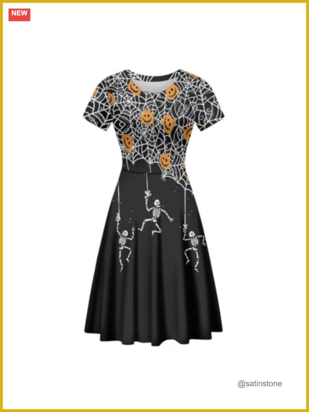 Spandex Polyester Short Sleeve A-Line Casual Party Dress